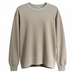 Cotton Citizen Crewneck Sweatshirt Beige Size Medium Made‎ in USA Pullover